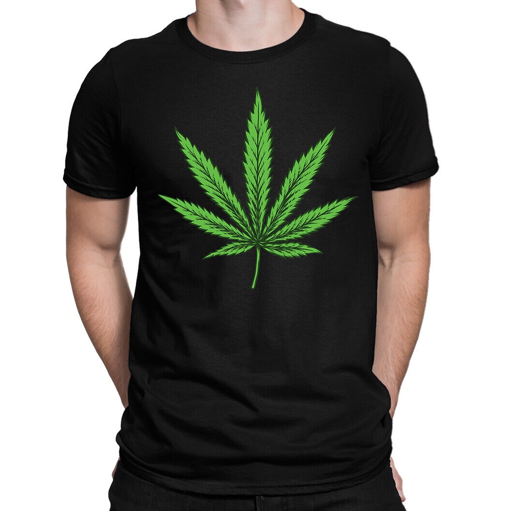 Áo Thun In Hình Lá Cannabis Thời Trang Cho Nam | Đá Marijuana In DTG Khói Cao - Khói Cỏ Marijuana stoner