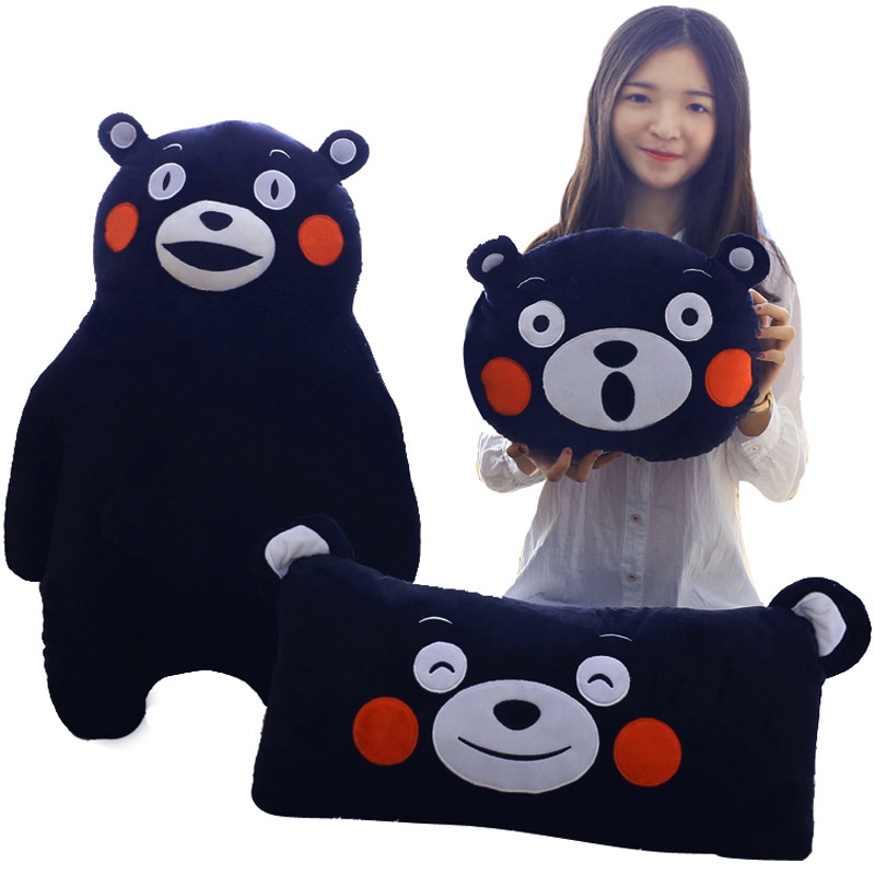 Wholesale Japanese kumamoto Kumamoto County Kumamon pillow doll plush toy girl's gift VOYJ