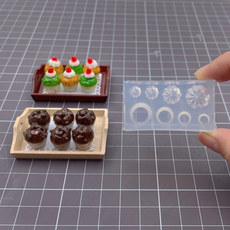 Khuôn Silicone Làm Trang Sức / Bánh Cupcake 3D DIY