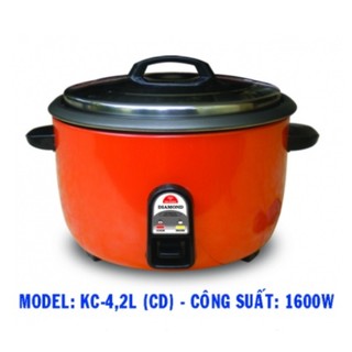 Nồi cơm điện công nghiêp kim cương kc-4.2lr - 4.2 lít - 1600w