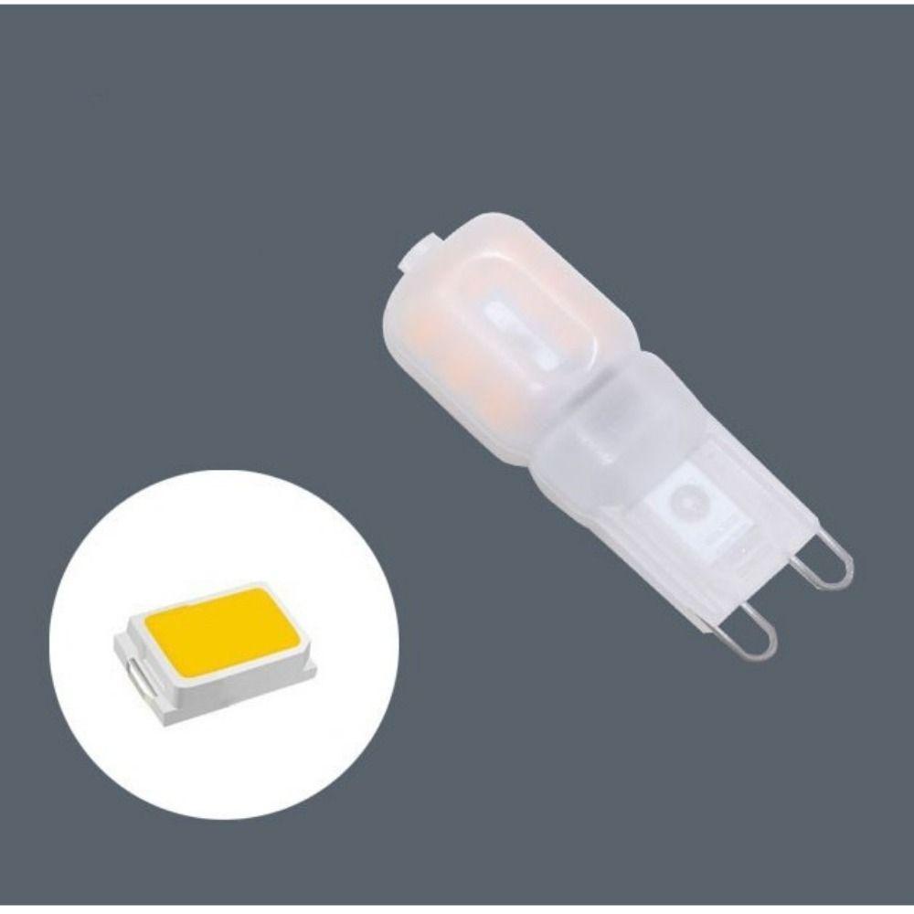 10 Bóng Đèn Halogen Ánh Sáng Trắng Ấm 220V Cho G9 LED 3W 5W Kat1