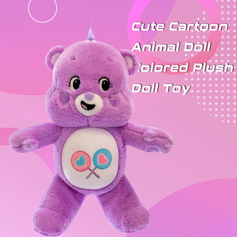 Gấu Teddy Nhồi Bông 27cm Màu Cầu Vồng Cho Bé