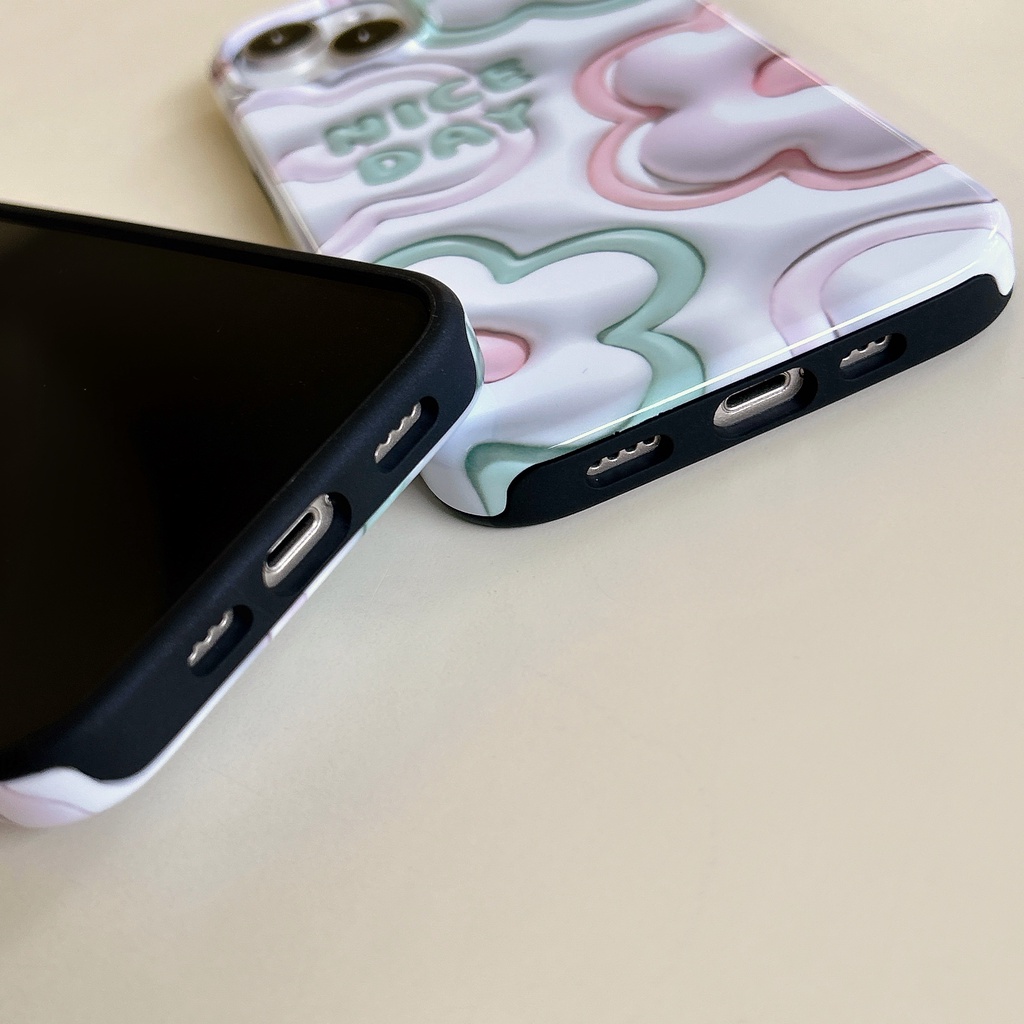 Ốp Điện Thoại Tpu Silicon Mềm Chống Sốc 2 Trong 1 in Họa Tiết Hoa Đơn Giản Cho iPhone 14 13 12 11 Pro Max