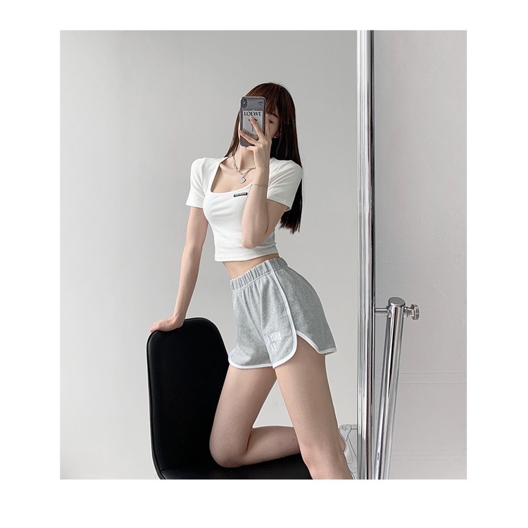 NRVP Áo Thun NgắN Tay DáNg Ôm ThờI Trang Cho Nữ