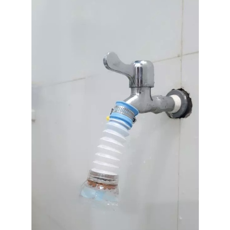 Đầu vòi nước co giãn theo ý và xoay 360 độ loại nhỏ (giao mẫu ngẫu nhiên)