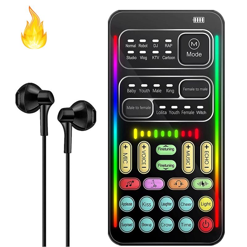 Micro Cầm Tay Thay Đổi Giọng Nói Với Hiệu Ứng Âm Thanh Đa Năng Cho Điện Thoại / Xbox / Switch (I900)