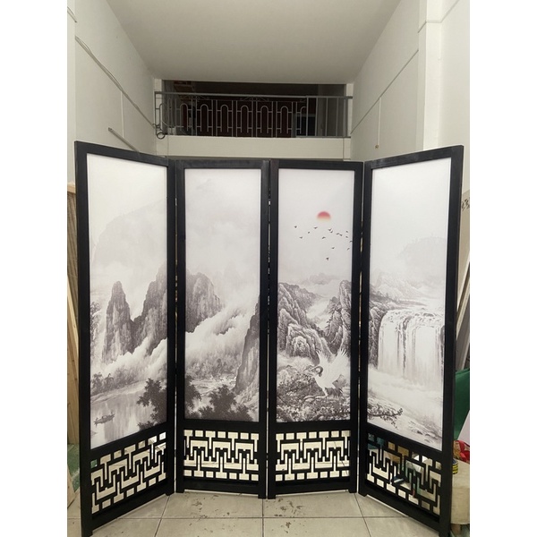 Bình phong gỗ phong thuỷ