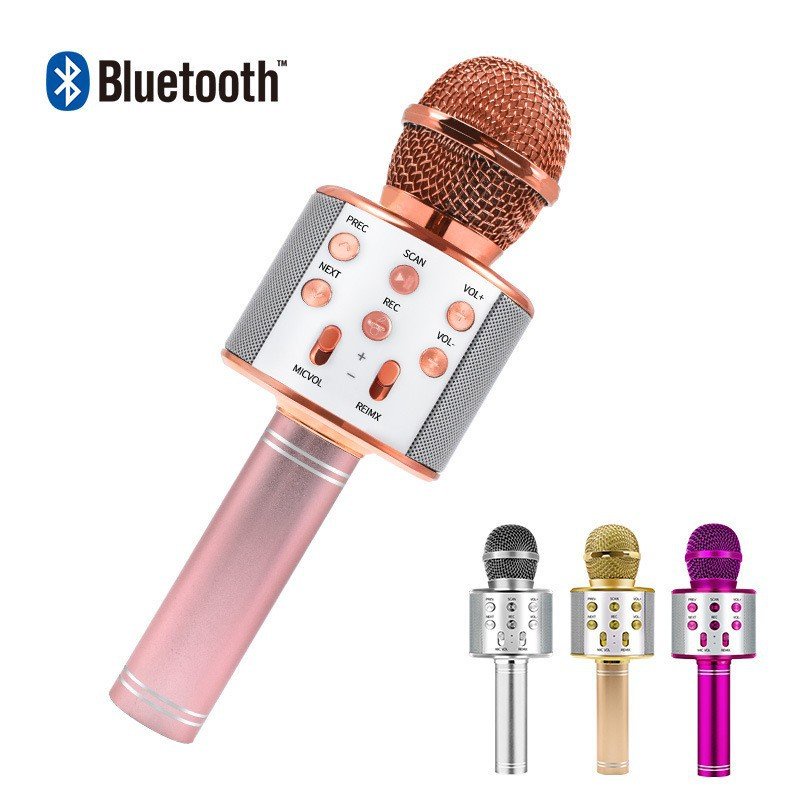 Mic Hát Karaoke Cầm Tay Không Dây - Micro Karaoke Bluetooth Bảo Hành 12 Tháng | BigBuy360 - bigbuy360.vn