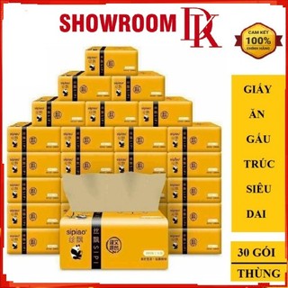 30 GÓI GIẤY ĂN GẤU TRÚC CHÍNH HIỆU SIPIAO [ Gói 300 tờ ] Tuyển sỉ + CTV