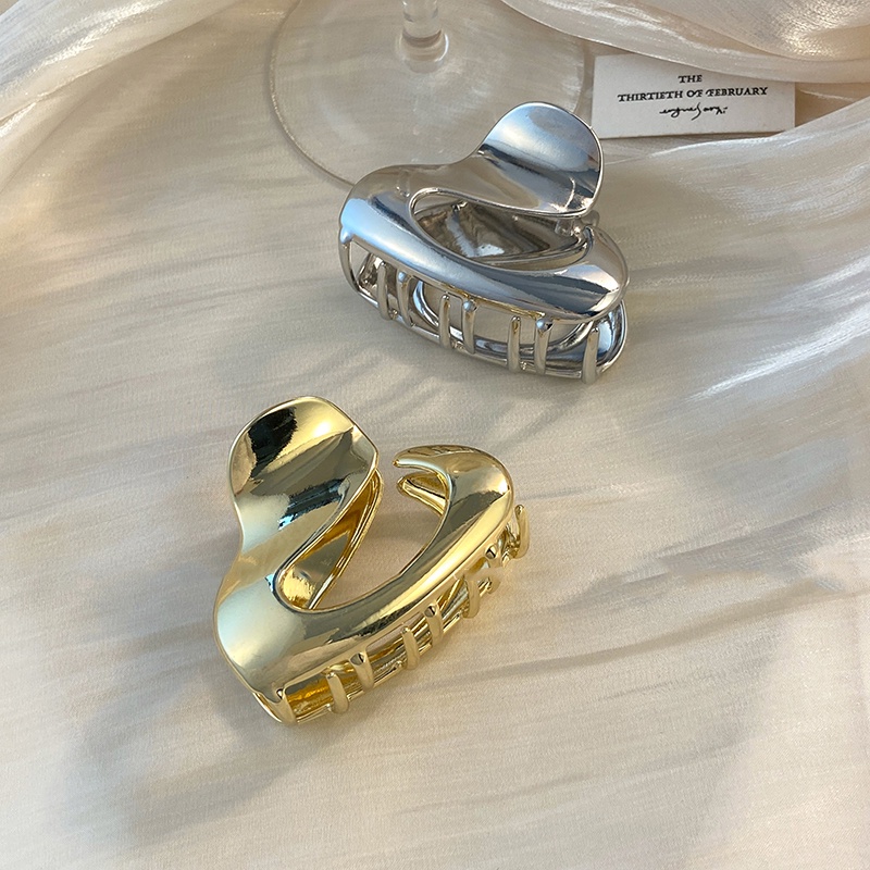 Frigid Kẹp Tóc Kim Loại Cao Cấp Màu Đen Hàn Quốc Cho Nữ