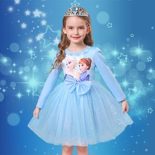 Đầm Công Chúa Elsa Cho Bé Gái