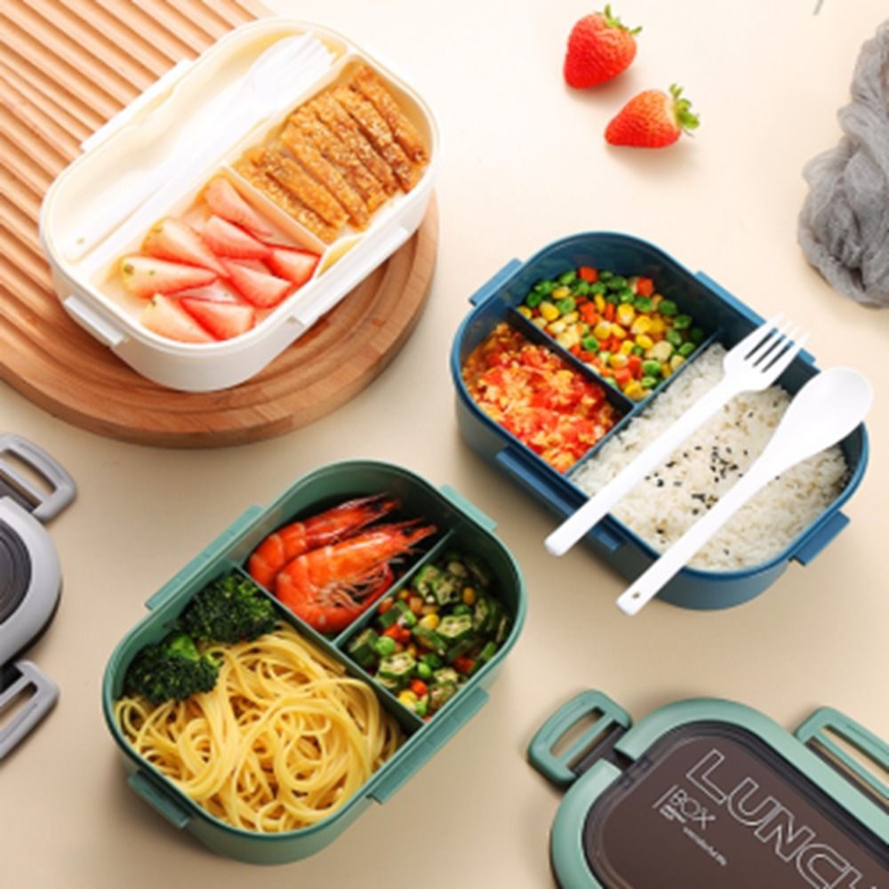 IVORY Túi Đựng Hộp Cơm Trưa 2 Tầng 1200ml Có Thể Hâm Bằng Lò Vi Sóng Chống Rò Rỉ