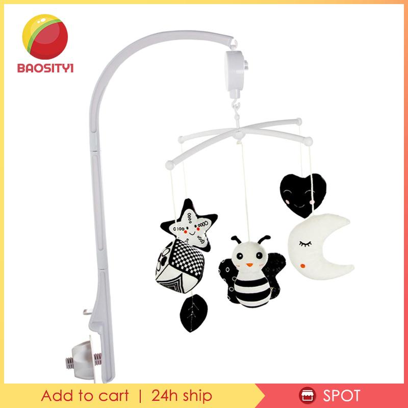 [Baosity1] Giá Đỡ Điện Thoại Di Động Cho Nôi Em Bé Có Thể Xoay Cảm Biến Màu Trắng Và