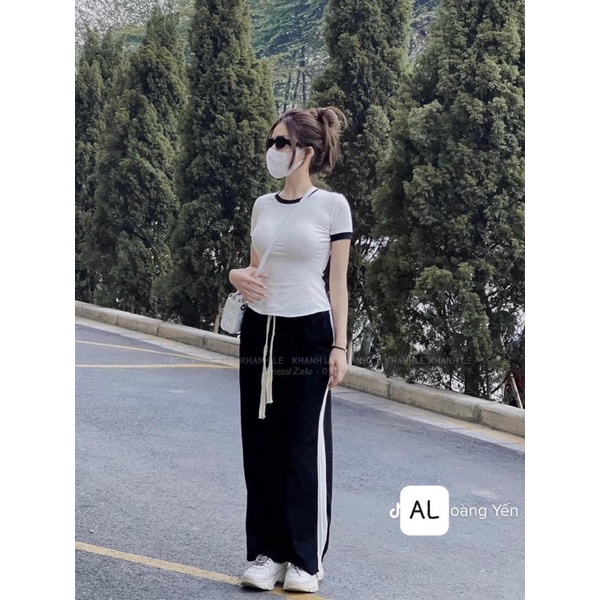 Set Áo Tăm Phối Quần Ống Suông MPB Siêu Xinh Hàng Chuẩn Đẹp