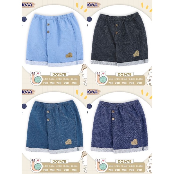 Quần đùi giả bò bé trai Dokma/ Judoby 9-36M DQ1478