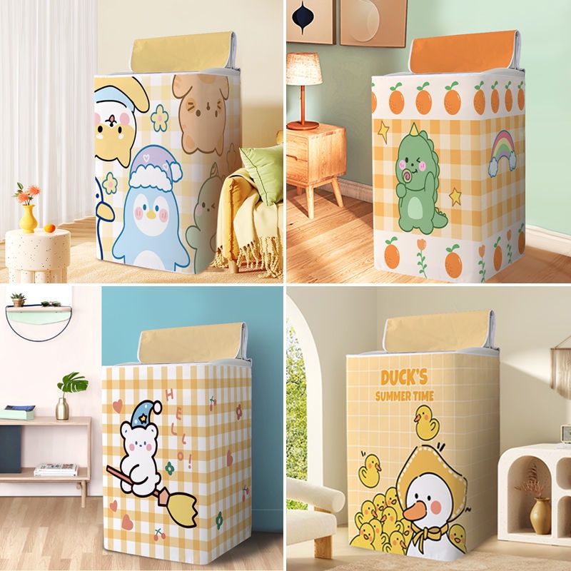 Vỏ Bọc Máy Giặt Chống Nước Chống Bụi Họa Tiết Hoạt Hình Hiện Đại