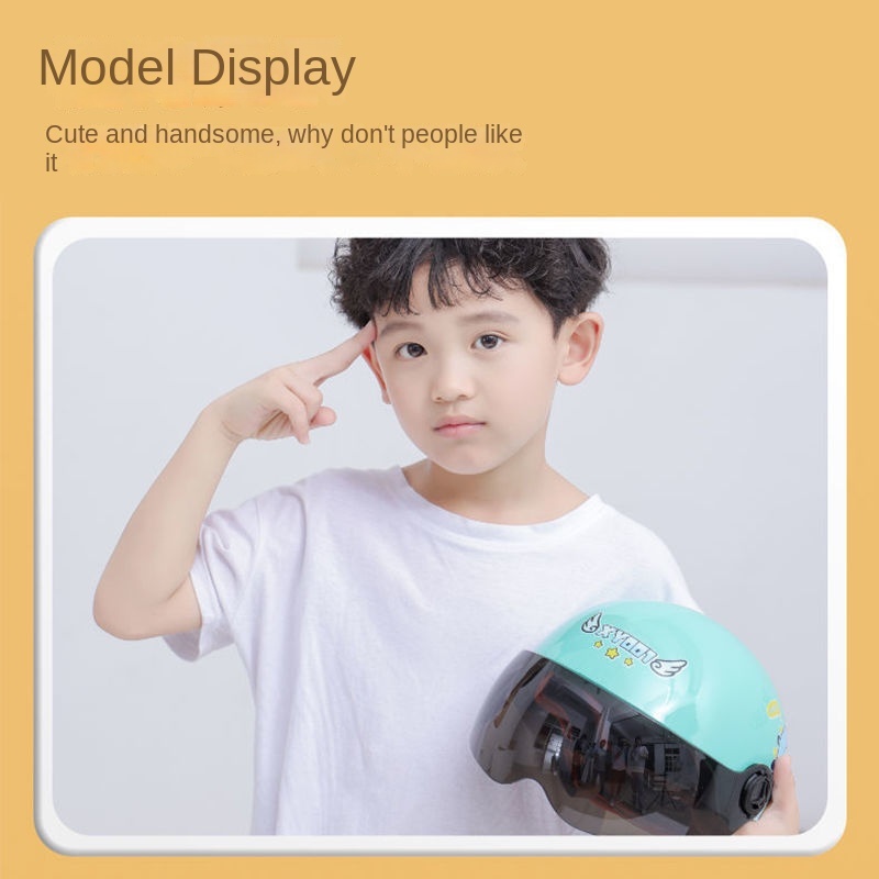 Mũ Bảo Hiểm Chống Nắng Họa Tiết Hoạt Hình Dễ Thương Thời Trang Mùa Hè Cho Bé