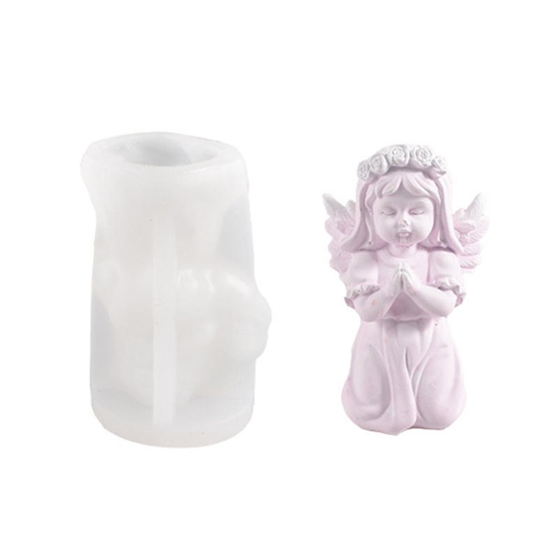 Khuôn Silicone Làm Nến Hình Thiên Thần 3D