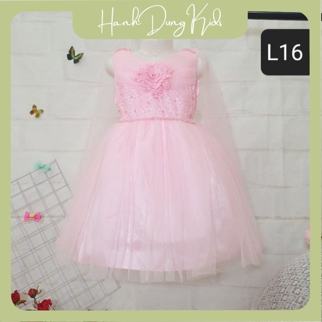 Váy công chúa khăn choàng điệu đà, có big size