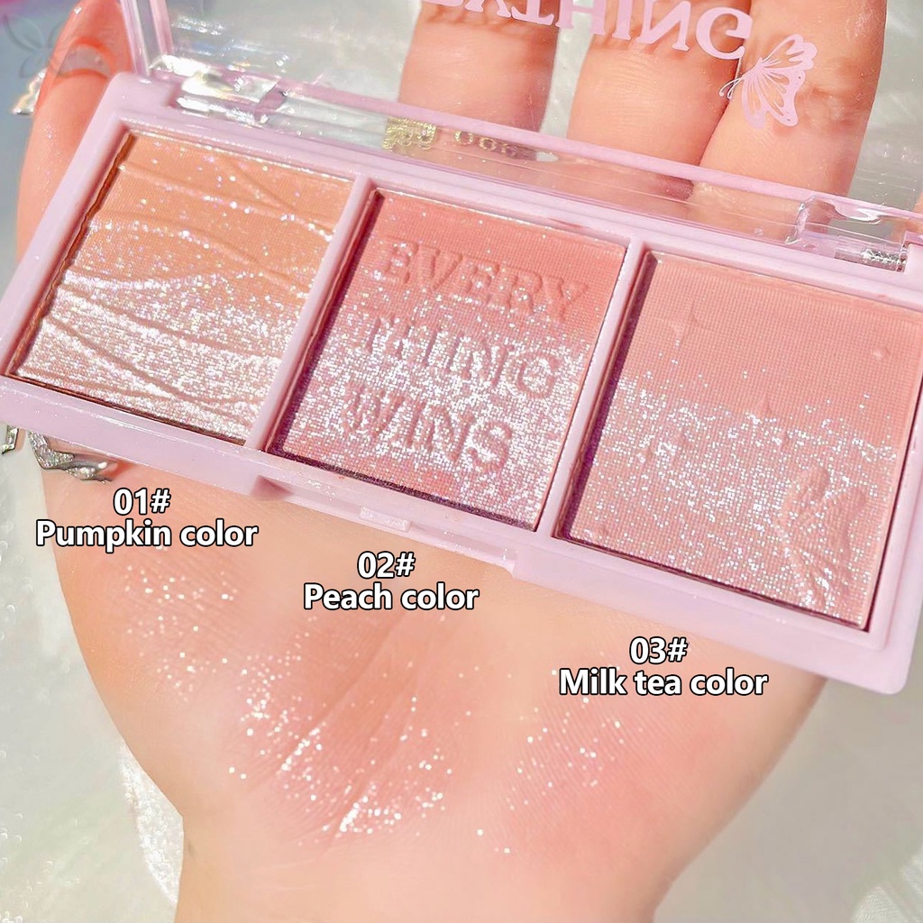 Jmmz Bảng Phấn Bắt Sáng Màu Đôi Lấp Lánh Trang Điểm Nổi Bật