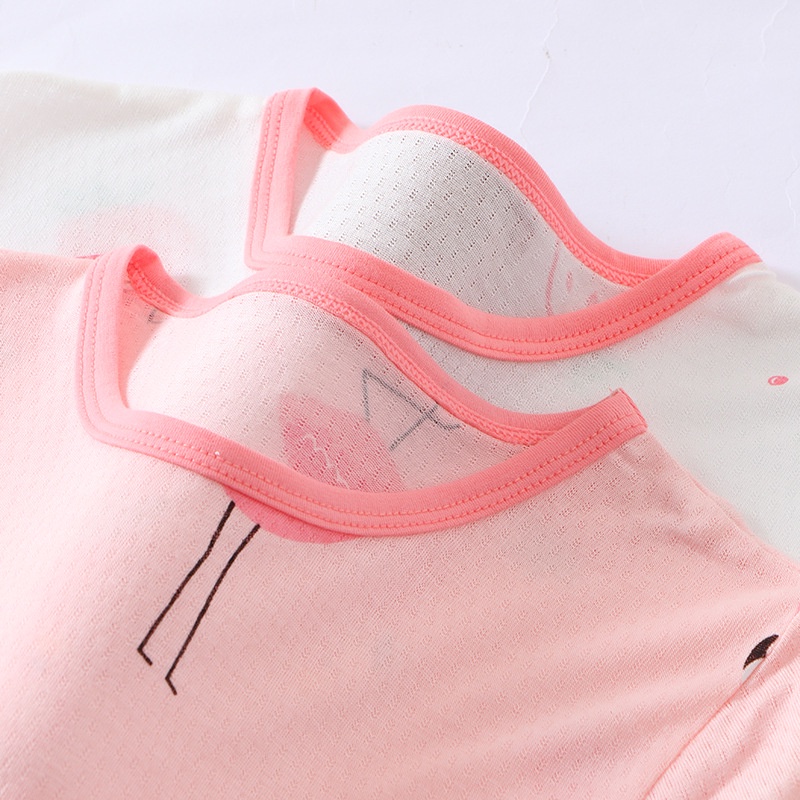 Bộ Đồ Ngủ Tay Ngắn Mỏng Thoáng Khí Phong Cách Mới Cho Bé Gái-KAD