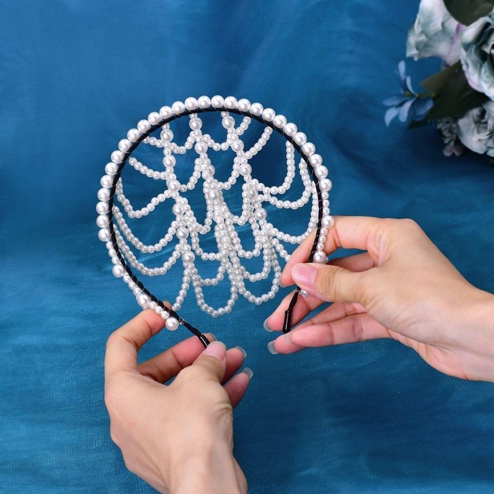 SUMU Băng Đô Đính Ngọc Trai Sang Trọng
