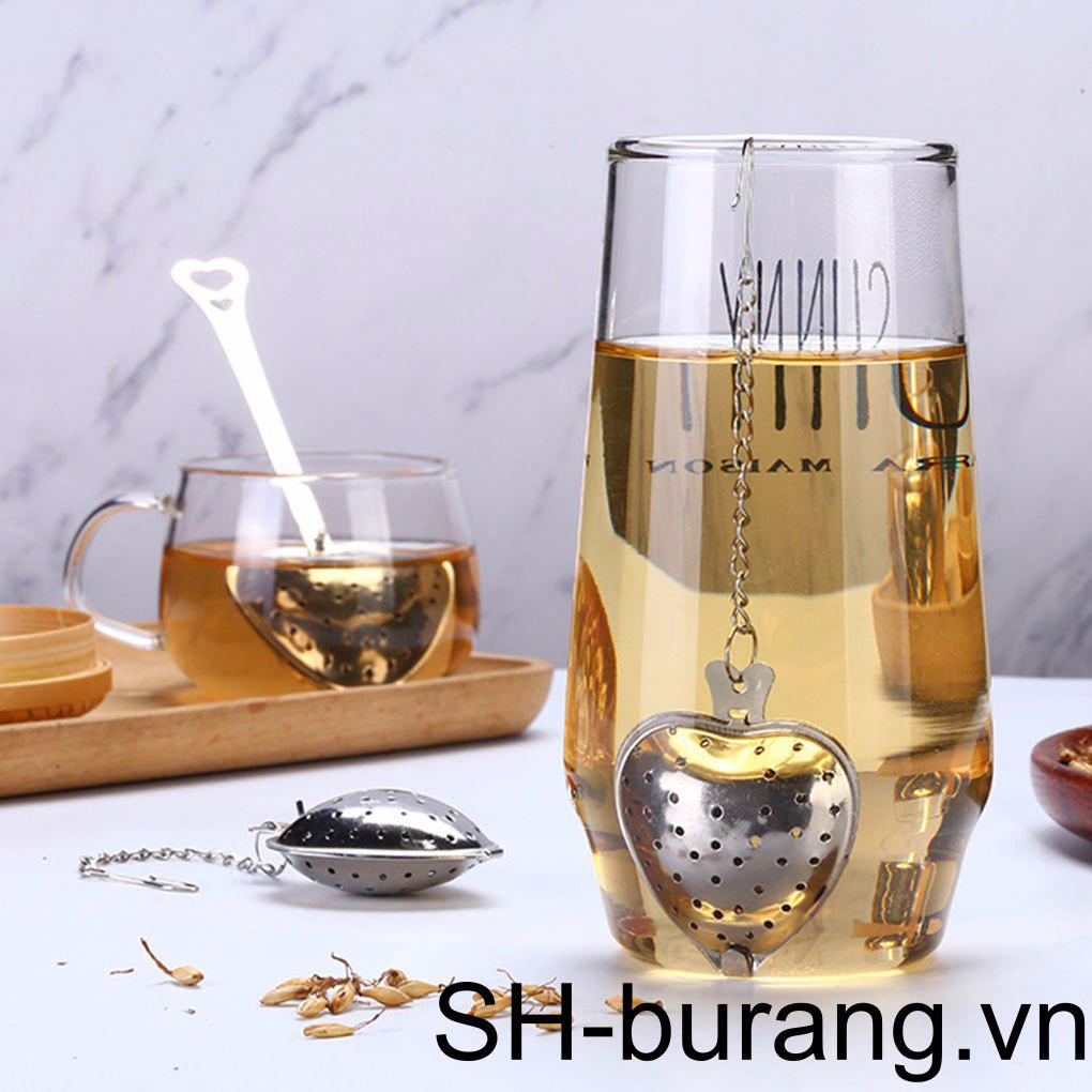 Dụng Cụ Lọc Trà Hình Cầu Bằng Thép Không Gỉ Với Tay Cầm Có Thể Tái Sử