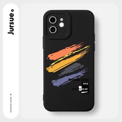 Ốp điện thoại JURSUE Y2906 họa tiết vệt màu thích hợp cho iPhone 17 16 15 14 13 12 11 Pro Max SE 2020 X XR XS ip 8 7 Plus