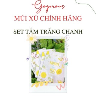 Set tắm trắng chanh MÚI XÙ GOGEROUS dưỡng trắng da body giúp da mềm mại
