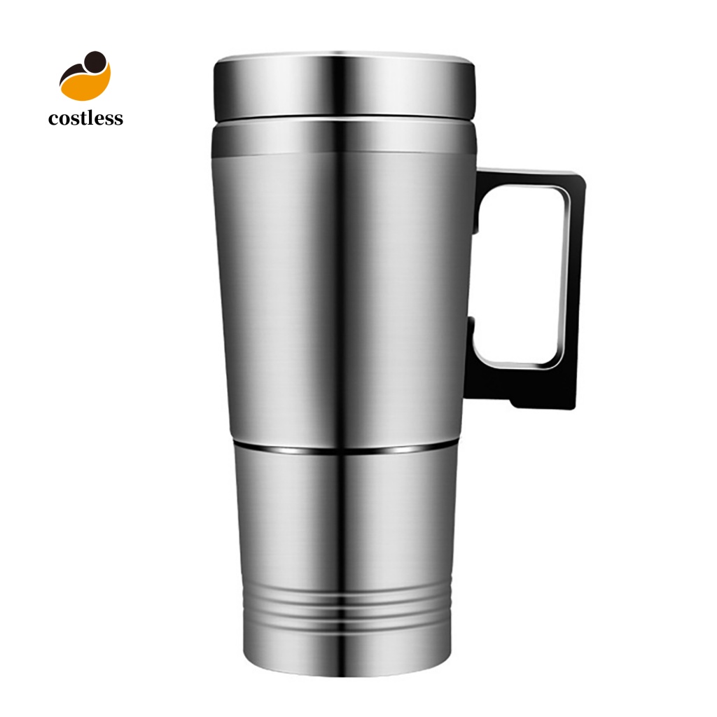 Ấm Đun Nước Bằng Thép Không Gỉ 12 / 24V 300ml Cho Xe Hơi