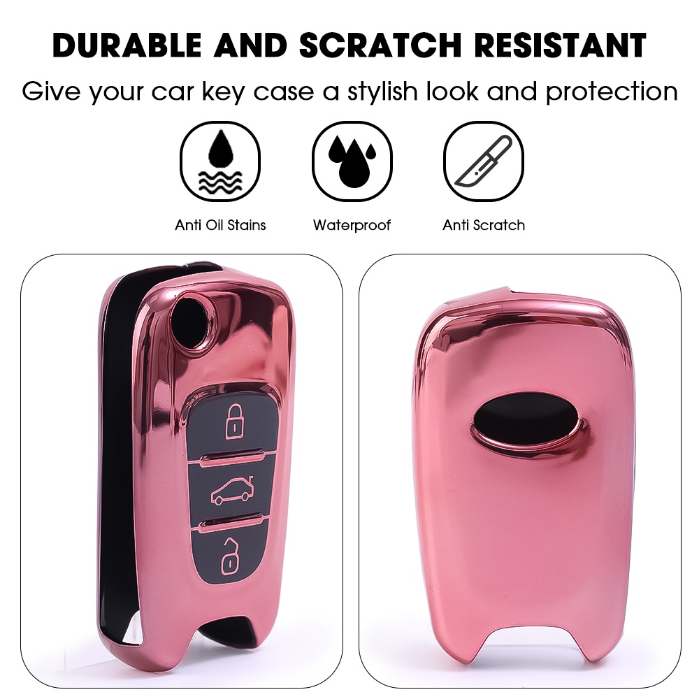 Vỏ Bọc Chìa Khóa Xe Hơi Bằng Cao Su TPU Mềm Chống Bụi