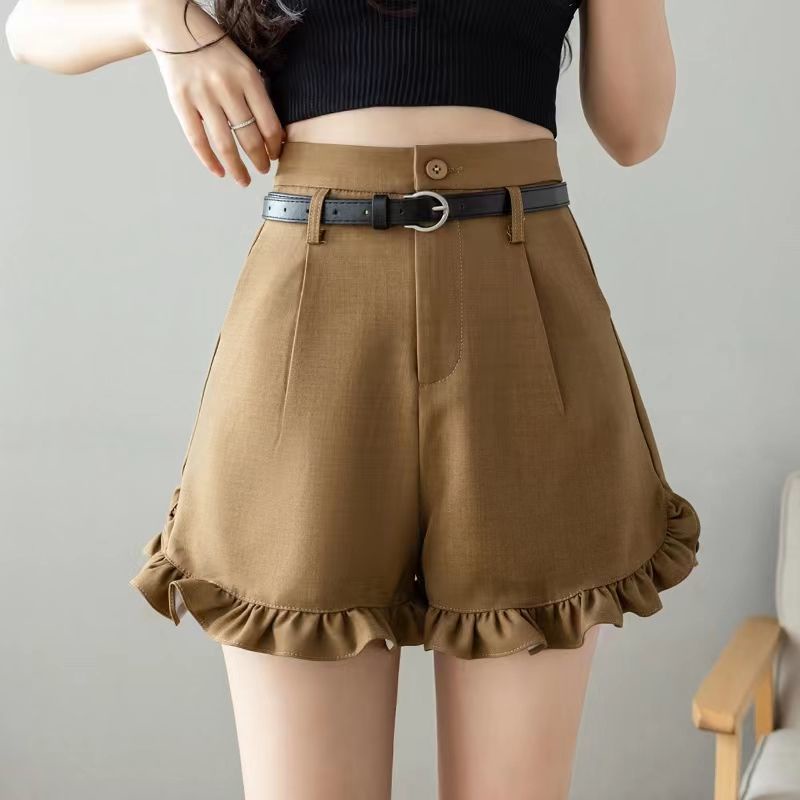 Quần Short Chữ A Lưng Cao Phối Ren Thời Trang Mùa Hè Mới 2023 Cho Nữ