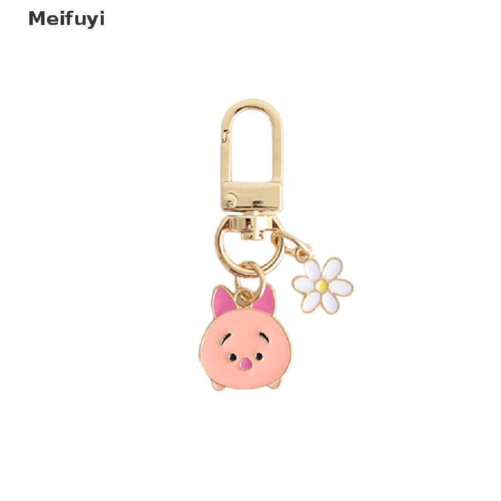 DISNEY Móc Chìa Khóa Hình Gấu Pooh Dễ Thương Chống Thất Lạc