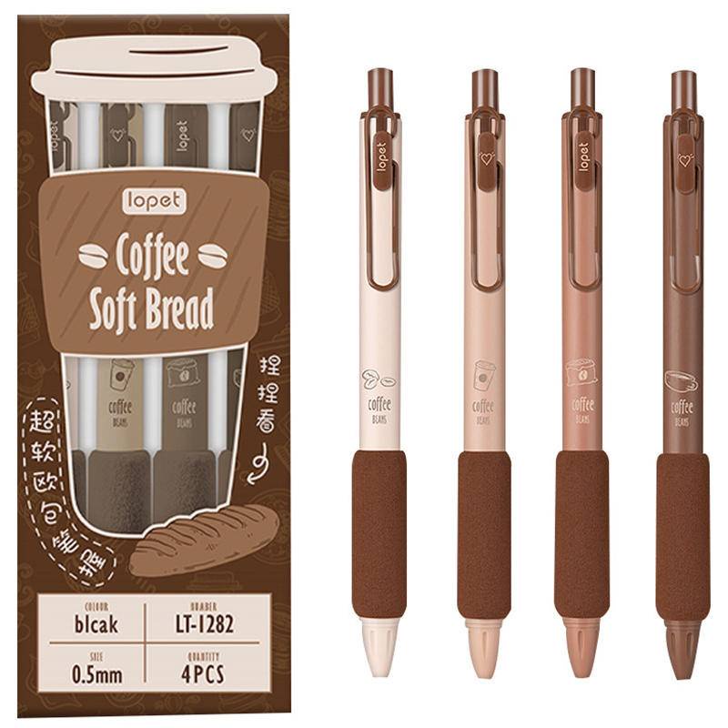 Set 4 Bút Mực Nước Cappuccino Ngòi 0.5mm Màu Đen