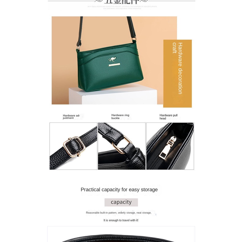 Túi Đeo Chéo Da Thật Thời Trang Mới 2023 Dành Cho Nữ