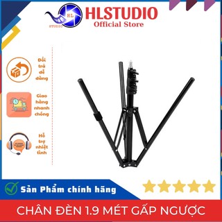 Chân đèn 1.9m gấp ngược HL Studio, làm từ hợp kim nhôm cao cấp, nhẹ, bền