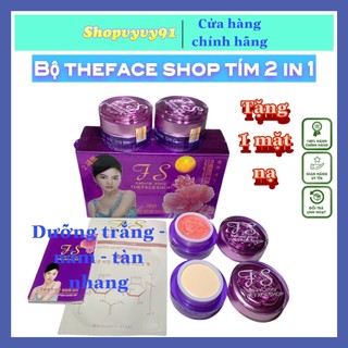 XẢ SỐC -  BỘ MỸ PHẨM THE FACE SHOP TÍM 2IN1