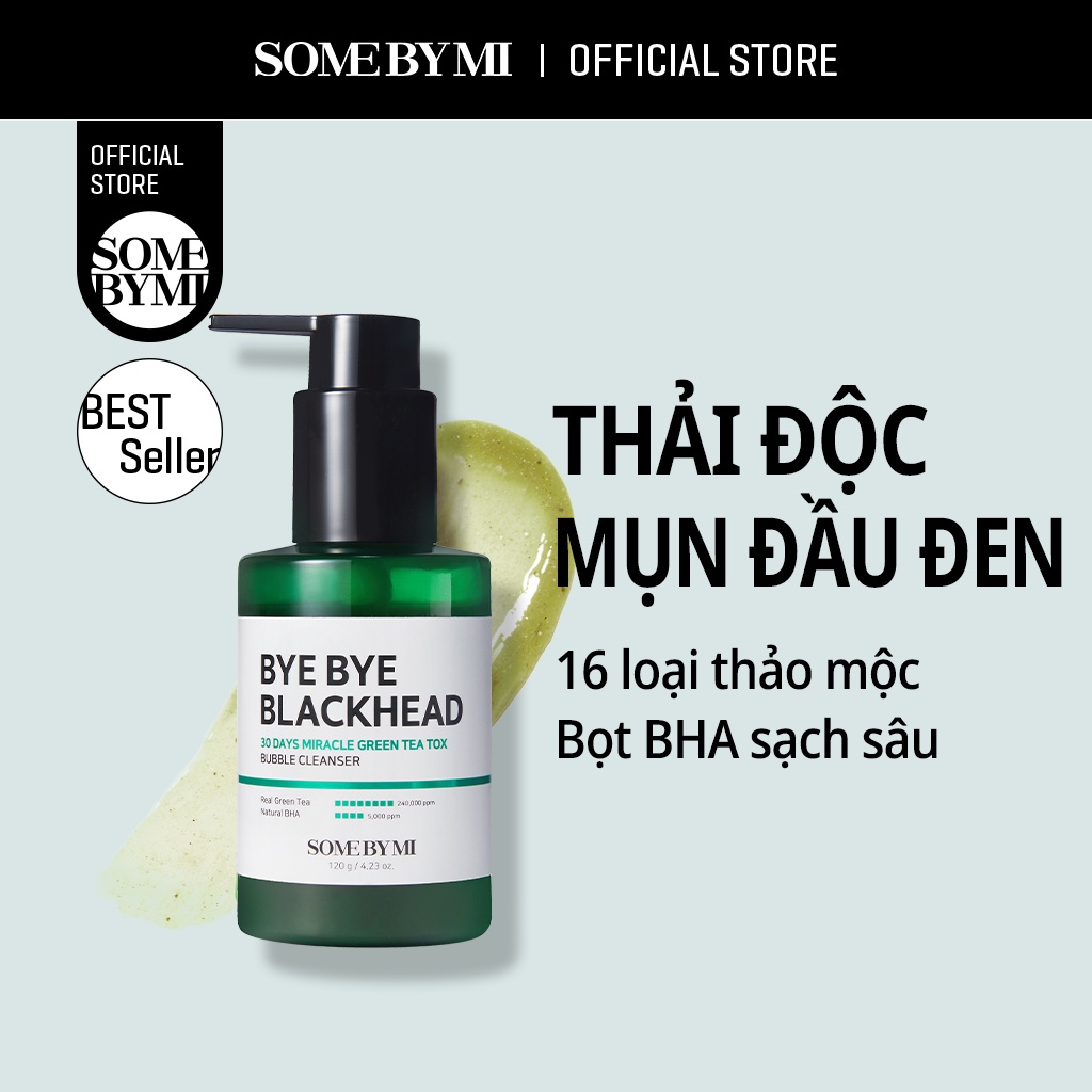 Sữa Rửa Mặt Thải Độc Trà Xanh Bye Bye Blackhead 30 Days Miracle Green Tea