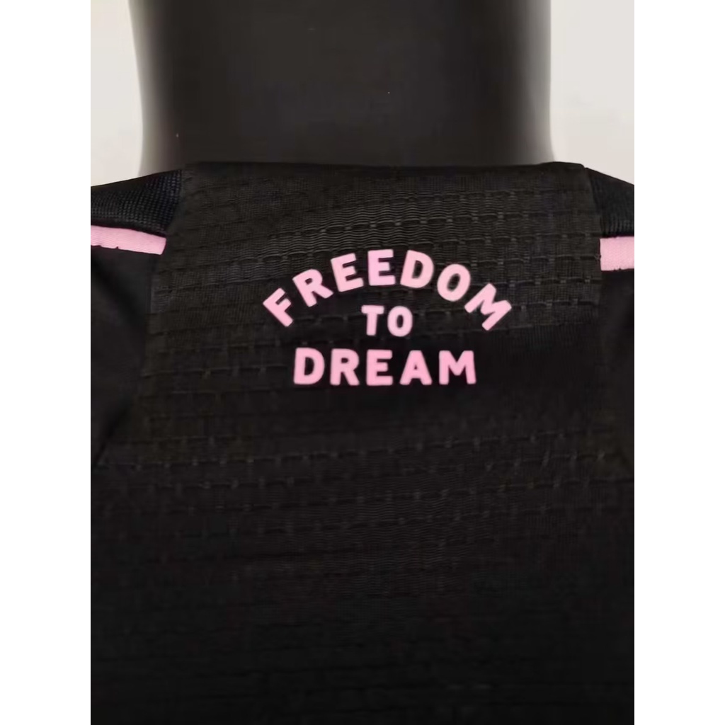 Áo Thun Bóng Đá Tay Ngắn Màu Đen Miami away 2324