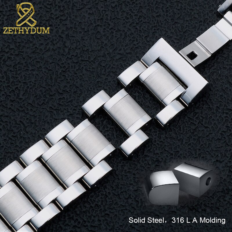 Dây Đeo Đồng Hồ Bằng Thép Không Gỉ Cao Cấp 12 13 15 17 18 20 22 24mm