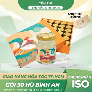 Gói 30 hũ đường phèn yến sào cao cấp yến thị - yến hũ chưng sẵn 70ml