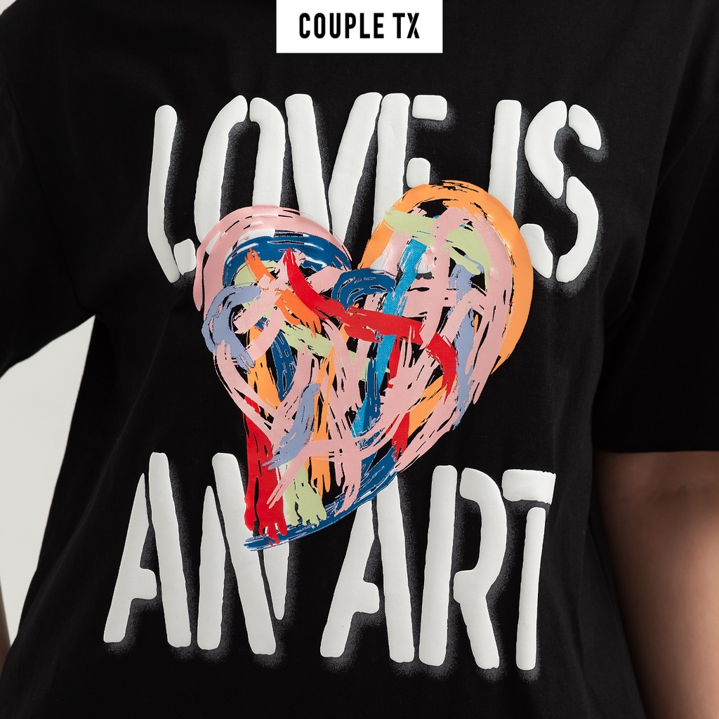 Áo Thun Nữ Couple TX In Graphics Love Is An Art WTS 2239