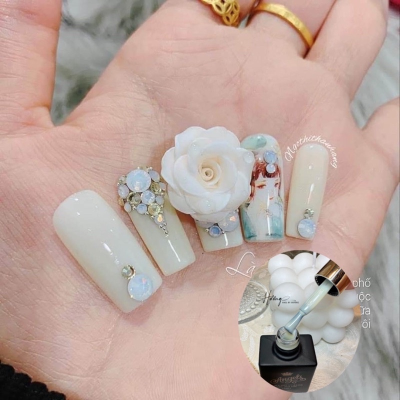 Sơn gel màu thạch hồng,thạch sữa chua bán lẻ-sơn angles