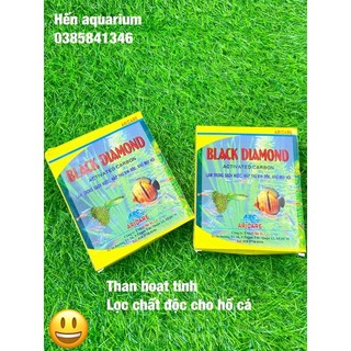 Than hoạt tính xử lý chất độc trong hồ cá : 250 gram tặng kèm túi đựng