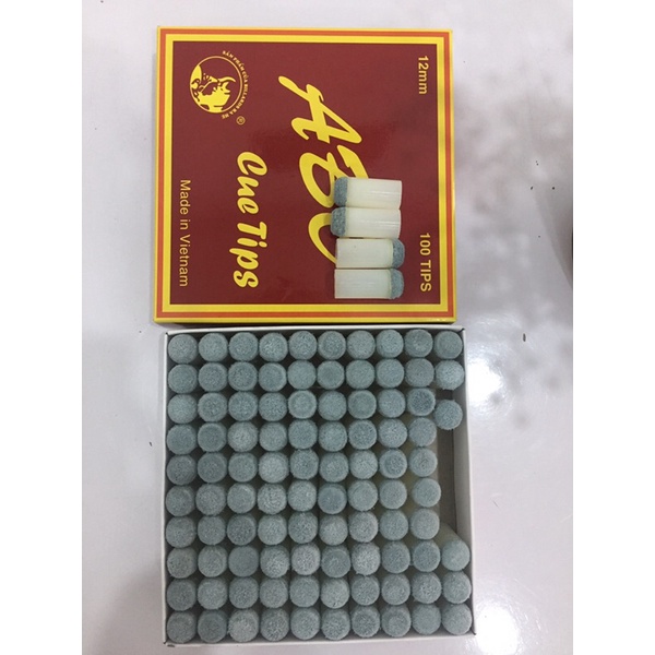 Chụp đầu cơ bida ABC 12mm. 160k/hộp/100 cái !