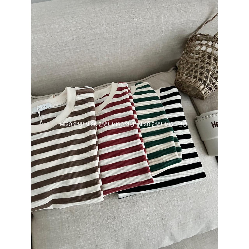 Áo len tăm kẻ to qccc