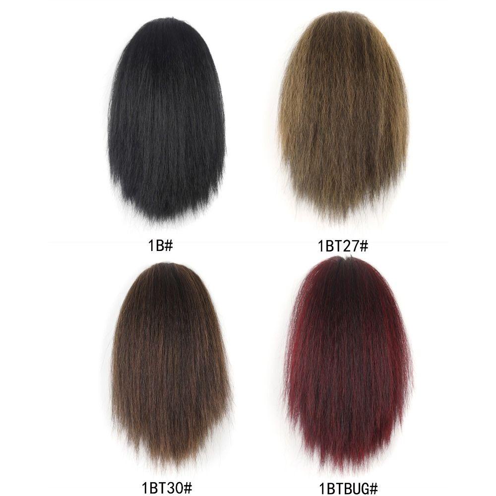 MOCHO Tóc Giả Thẳng Ngắn Màu Đen Tự Nhiên Chất Lượng Cao Cho Nữ