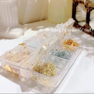 Sét giấy nhún sợi 6 ô vàng bạc