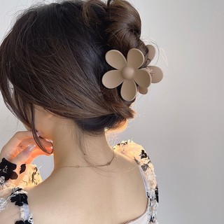 Kẹp Tóc Hình Cá Mập Màu Cà Phê Sữa Phong Cách Hàn Quốc Cho Nữ