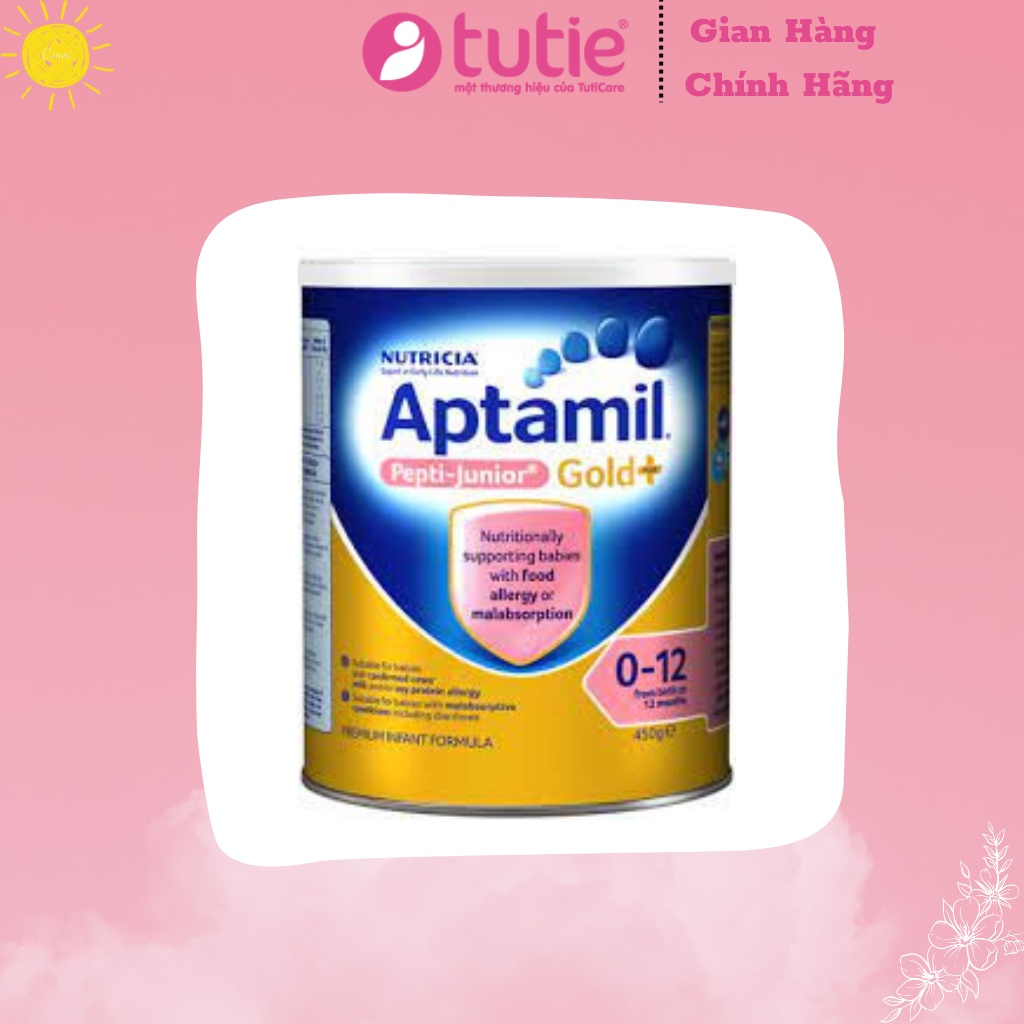 Sữa Aptamil Gold Plus Pepti-Junior Infant Formula (Cho Bé Dị Ứng) - 450g Đảm Bảo TutieCareStore